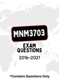 MNM3703 (NOtes and ExamQuestions)