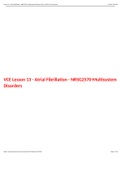 VCE Lesson 13 - Atrial Fibrillation - NRSG2570-Multisystem Disorders