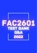 FAC2601: FINANCIAL ACCOUNTING FOR COMPANIES - QUESTION BANK