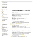 Summary of Economics For Political Scientists