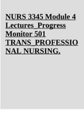NURS 3345-501-TRANS-PROFESSIO NAL NURSING Module 4 Exam 2022.