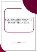 ECS2606 ASSIGNMENT 1 SEMESTER 2 - 2022
