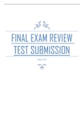Exam (elaborations) Nurs6512 FINAL EXAM REVIEW TEST SUBMISSION