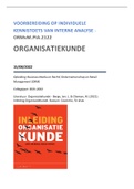 Organisatiekunde (kennistoets interne analyse) Hoofdstuk 1t/m8