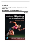 Test Bank - Anatomy and Physiology for Health Professions-An Interactive Journey, 4th Edition (Colbert, 2019), Chapter 1-19  | All Chapters