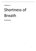 Theme 2: Shortness of breath. A complete summary of all exam material!