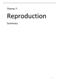 Theme 7: Reproduction. A complete summary of all exam material!