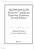 Exploring Geometry 2nd Edition Hvidsten Solutions Manual