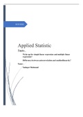 SPSS/ applied statistic