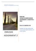 Enn1504 Assignment 2 semester 1 2022