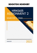 HRM2605 ASSIGNMENT 2 SEMESTER 2 - 2022 SEARCHABLE