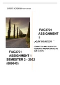 Fac3701 Assigment 1 semester 2 2022