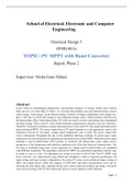 PV MPPT with Boost Converter Report, Phase 2