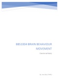 BBS1004 Brain Behavior Movement Course Summary Complete