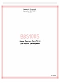 Summary  BBS1005 Genetics, Reproduction and Prenatal Development 