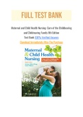 Maternal and Child Health Nursing: Care of the Childbearing and Childrearing Family 8th Edition
