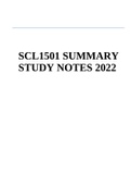 SCL1501 SUMMARY STUDY NOTES 2022