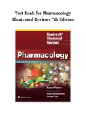 Test Bank for Pharmacology Illustrated Reviews 7th Edition