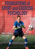volledige boek: foundation of sport and exercise psychology seventh edition