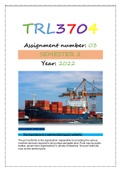 TRL3704 ASSIGNMENT 3 SEMESTER 2 2022