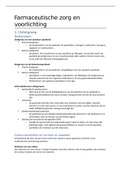 Samenvatting | Farmaceutische zorg en voorlichting (ML0652)