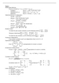 Samenvatting Inleiding Multivariate Statistiek (FEB22003)