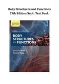 Body Structures and Functions 13th Edition Scott Test Bank
