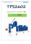 TPS2602 ASSIGNMENT 50 (PORTFOLIO) 2022