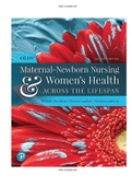 Test Bank For Olds' Maternal-Newborn Nursing & Women's Health Across the Lifespan 11th Edition by Michele C. Davidson; Marcia London; Patricia Ladewig 9780135206881 all 36 chapters | Complete Guide A+ 