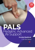PALS Pediatric Advanced Life Support Provider Handbook By Dr. Karl Disque 2020-2025