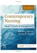 Test Bank For Contemporary Nursing Issues, Trends, & Management 9th Edition by Barbara Cherry, Susan R. Jacob Chapter 128