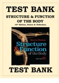 Structure & Function of the Body 16th Edition Patton & Thibodeau Test Bank 