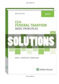 CCH Federal Taxation Comprehensive Topics 2021 1st Edition Smith Test bank ISBN: 9780808054054 |COMPLETE GUIDE A+