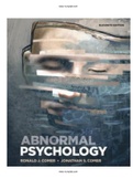 Abnormal Psychology 11th Edition Ronald Comer Test Bank ALL Chapters Included (1 - 18) ISBN-13 ‏ : ‎9781319190729