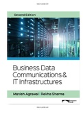 Business Data Communications and IT Infrastructures 2nd Edition Agrawal Test Bank ISBN-13 ‏ : ‎9781943153121