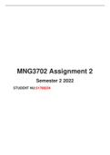 MNG3702 Assignment 2 semester 1 2023