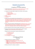 C475 Study guide care of old adults’ competency 1-9 questions and answers