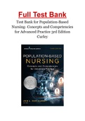 Test Bank for Population-Based Nursing- Concepts and Competencies for Advanced Practice 3rd Edition Curley