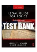 Legal Guide for Police 11th Edition Walker Test Bank ISBN-13: 9780367023249  |Complete Test Bank |ALL CHAPTERS.