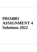 PRO4801 ASSIGNMENT 4 Solutions 2022