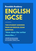 Test Prep Structured answers | BUNDLE for secondary English IGCSE (past papers!) 