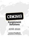 CRW2603 - Combined Tut201 Letters (2018-2020) 