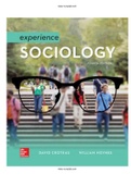 Experience Sociology 4th Edition Croteau Test Bank |A+|Instant download .