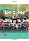 Experience Sociology 4th Edition Croteau Test Bank