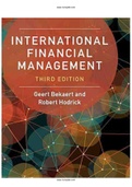 International Financial Management 3rd Edition Bekaert Test Bank