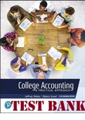 TEST BANK for College Accounting, with MyAccounting Lab, 14Ce: A Practical Approach, 14Th Canadian Edition by Jeffrey Slater, Brian Zwicker and Debra Good. All Chapters 1-13. (Complete Download). 411 Pages