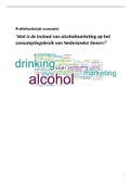 Profielwerkstuk Invloed Alcoholmarketing op tieners VWO Economie (Cijfer 8,2)