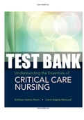 TEST BANK FOR Understanding the Essentials of Critical Care Nursing, 3rd Edition BY PERRIN ISBN-13: 9780134146348 |COMPLETE TEST BANK | Guide A+.