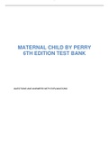 MATERNAL CHILD BY PERRY 6TH EDITION TEST BANK