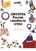 CMY3704 - Formal Reaction to Crime Study Notes